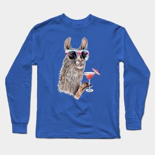 Vacation Llama Long Sleeve T-Shirt